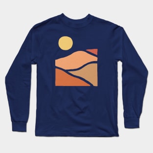 Sunset landscape boho Long Sleeve T-Shirt